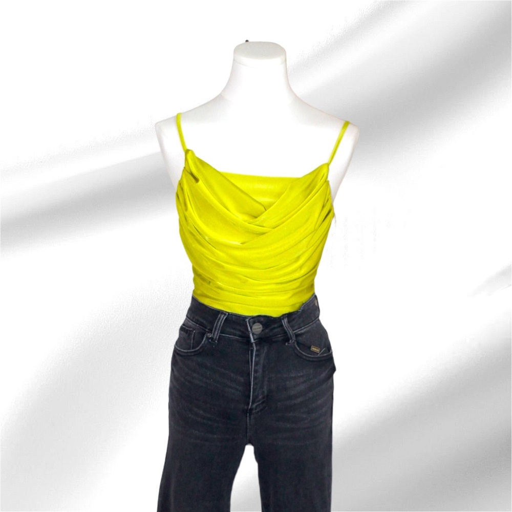 ONE SHOULDER RUCHED WRAP BODYSUIT